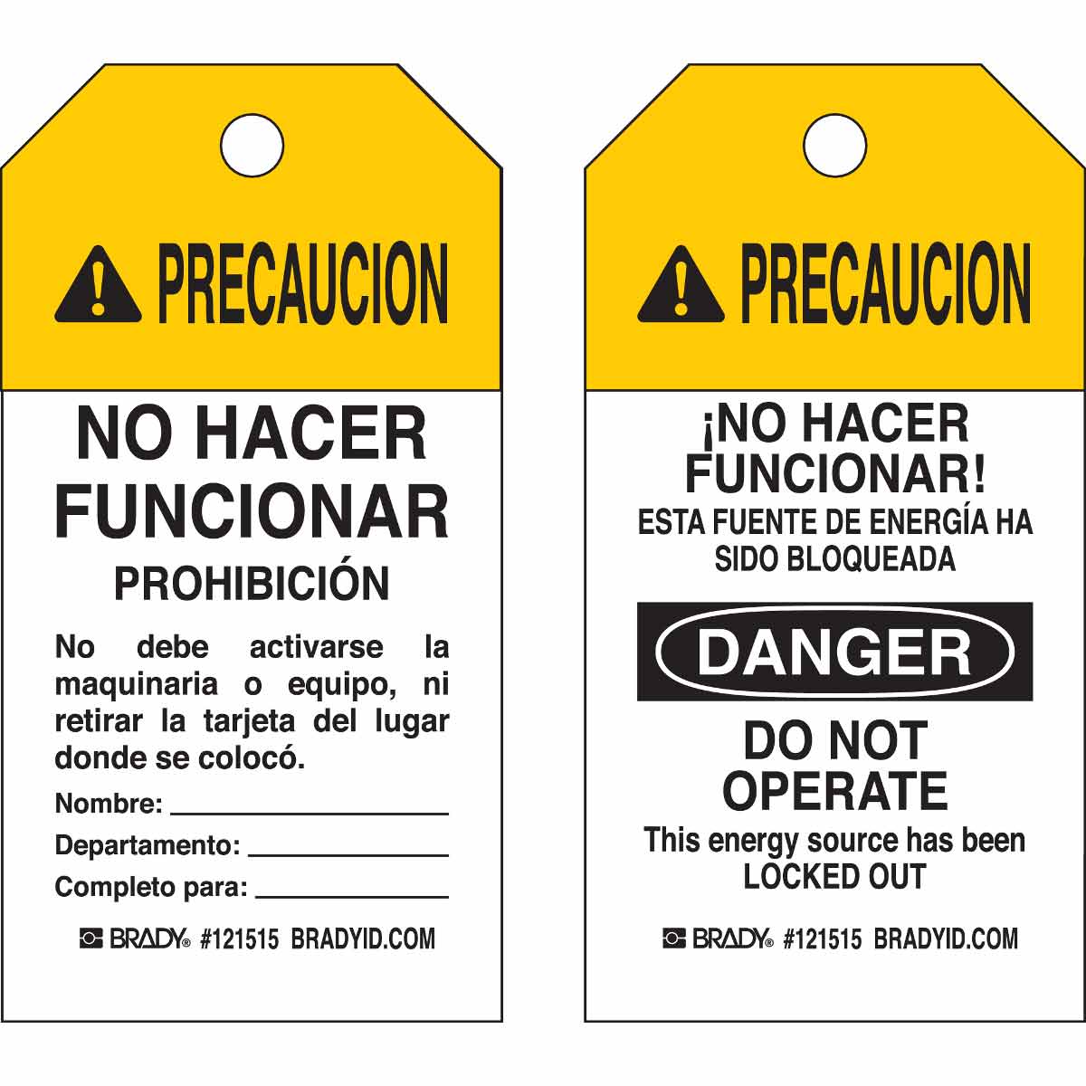 121517 TAG B853 5.75X3,25PK MEX LOCKOUT REVA