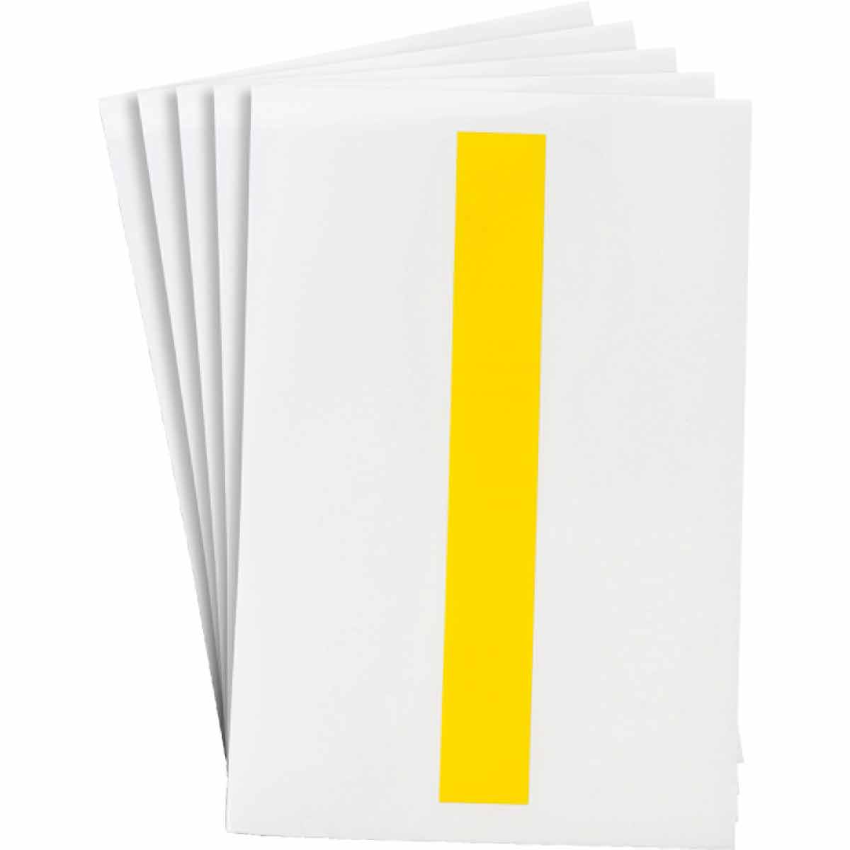 121744 8 in Polyester N&L Yellow I 20/PK