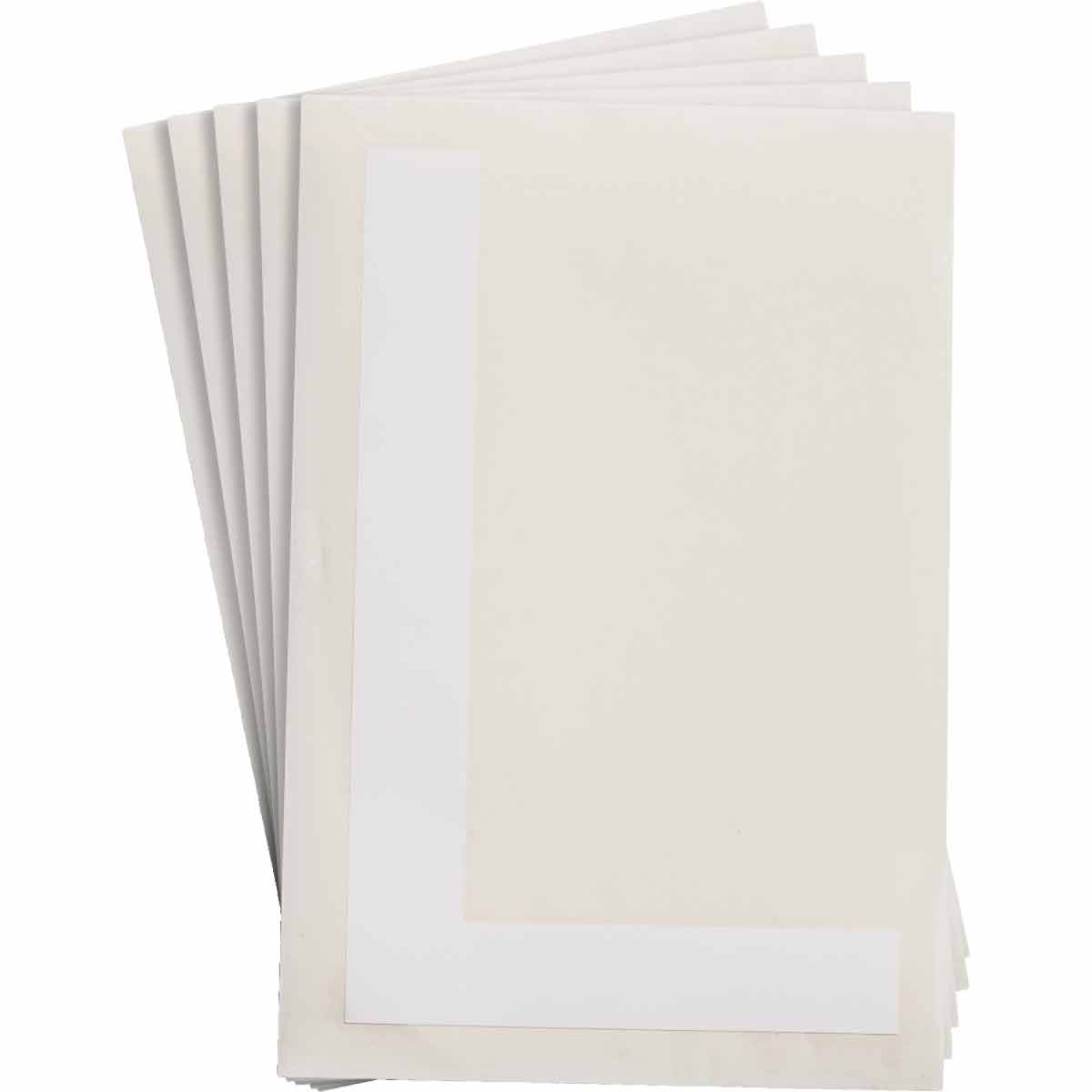 121758 8 in Polyester N&L White L 20/PK