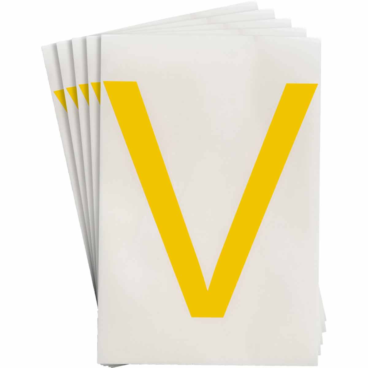 121822 8 in Polyester N&L Yellow V 20/PK