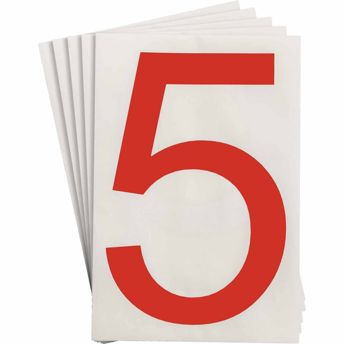 121879 8 in Polyester N&L Red 5 20/PK