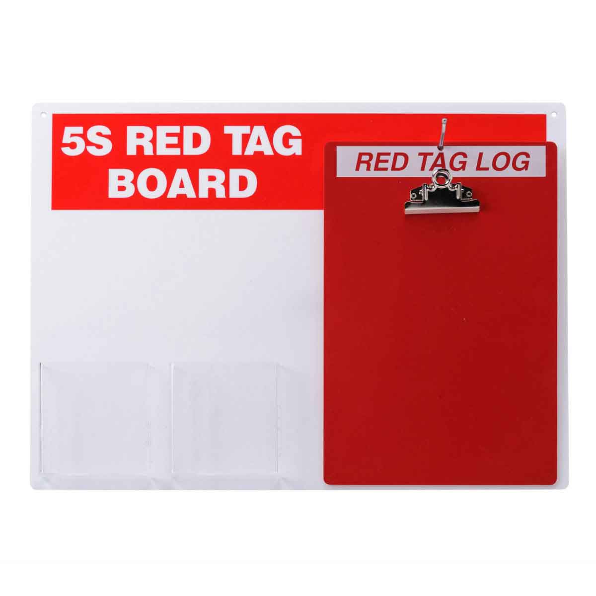 122049 5S RED TAG STN W CLIPBOARD
