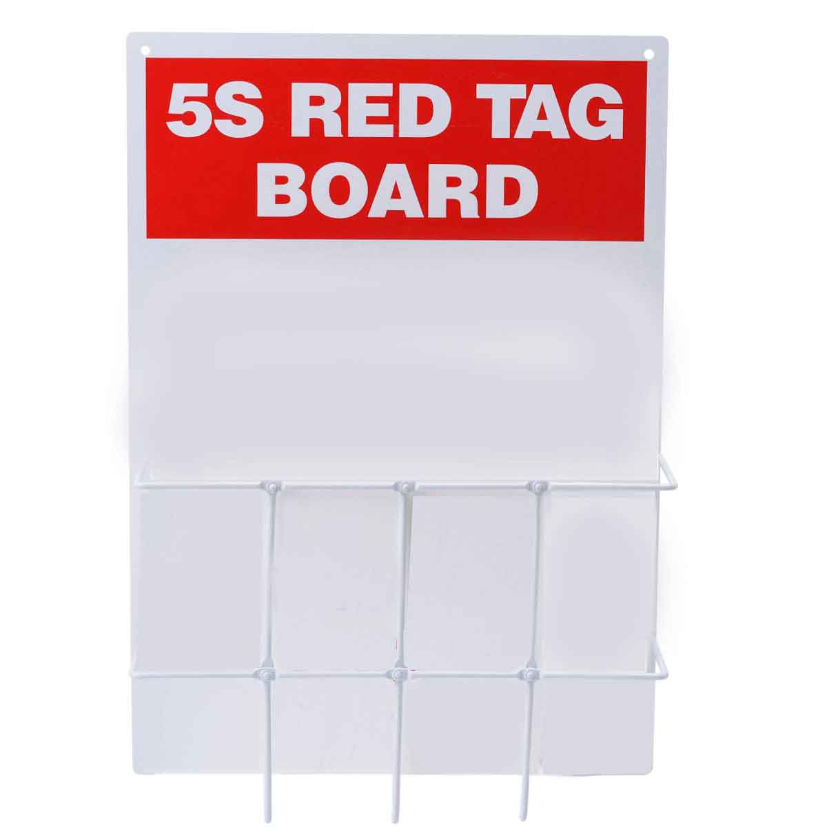 122051 5S RED TAG LOG BOARD W RACK