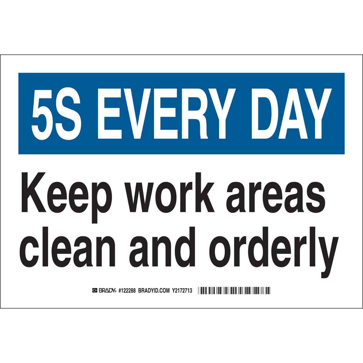 122314 B302 10X14 BLUE/WT/BLK 5-S EVERY DAY