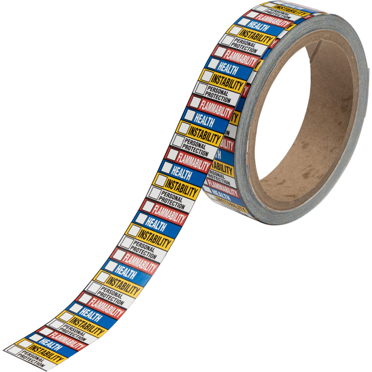 122950 B235 NFPA 1"X1" BAR LBL 500/ROLL