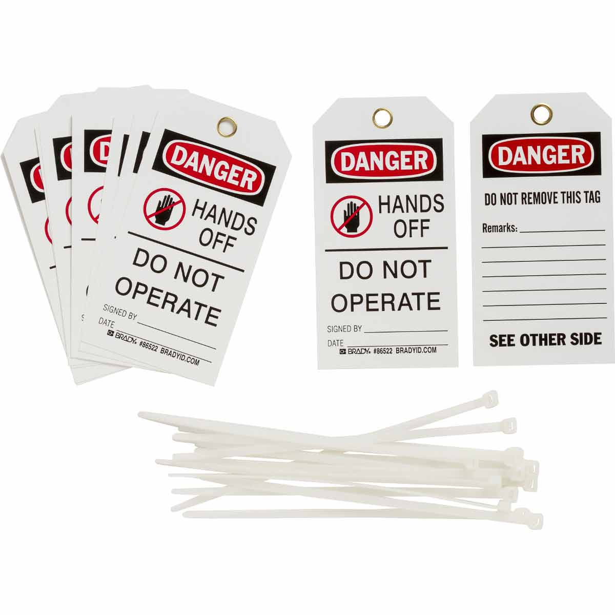 122979 TAG DP B851 5.75X3 10PK DO NOT OPERATE