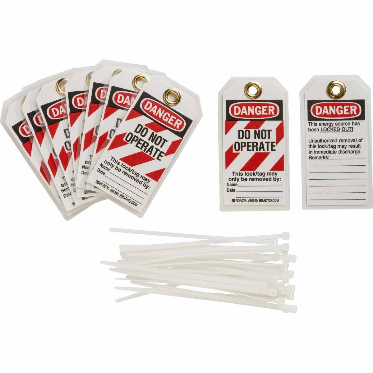122980 TAG DP B837 5.75X3 25/PK LOCKOUT TAGS