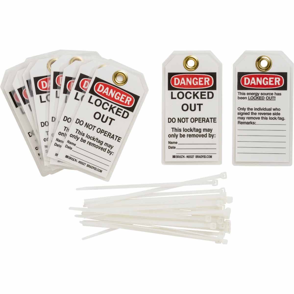 122981 TAG DP B837 5.75X3 25/PK LOCKOUT TAGS