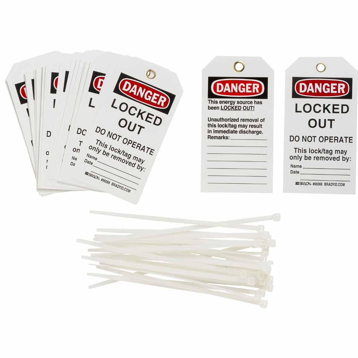 122985 TAG DP B851 5.75X3 25/PK LOCKOUT TAGS