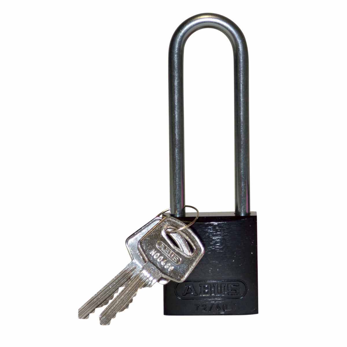 123298 Alum Padlock 3" Alum Shackle KD BK