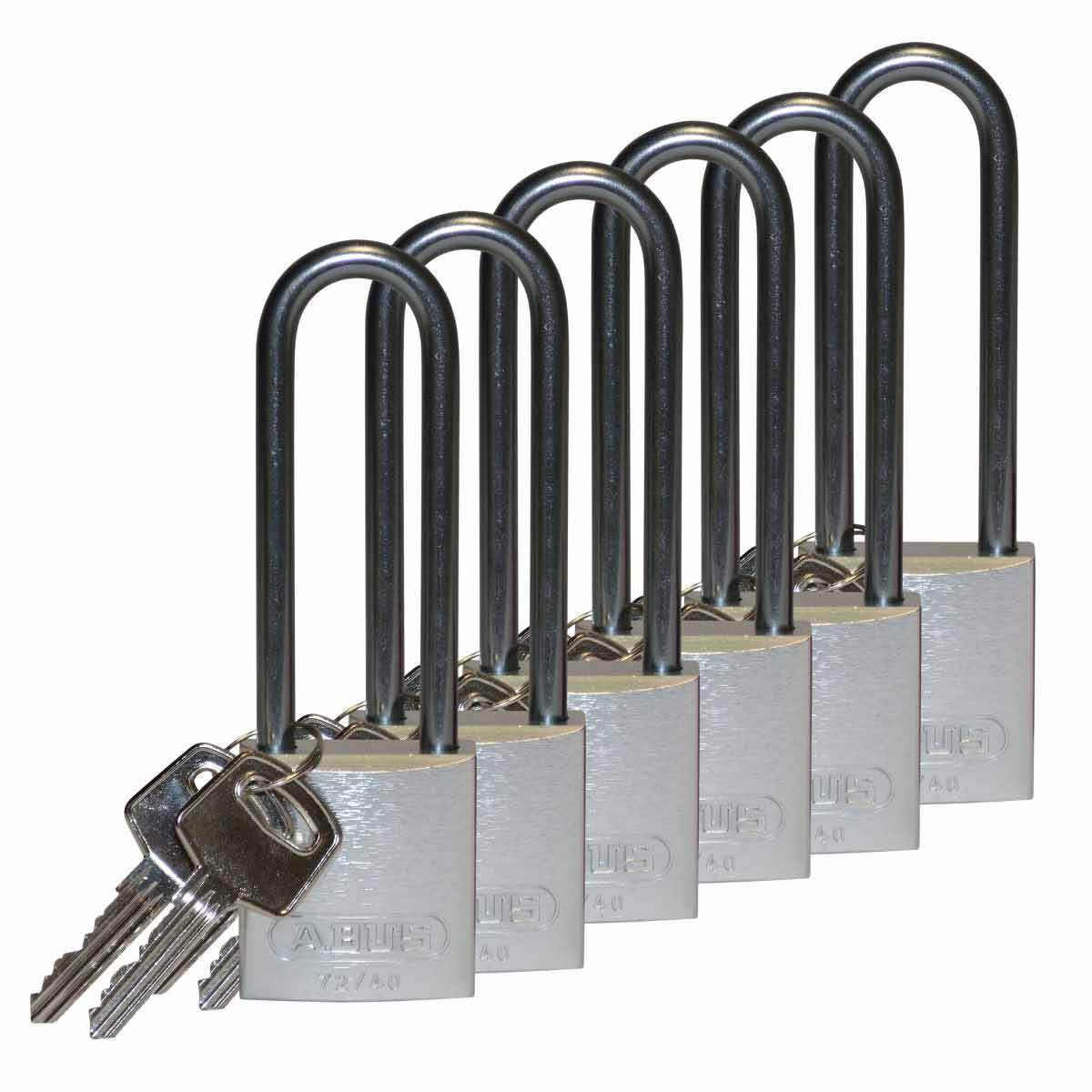 123310 Alum Padlock 3" Alum Shackle KA SL 3PK