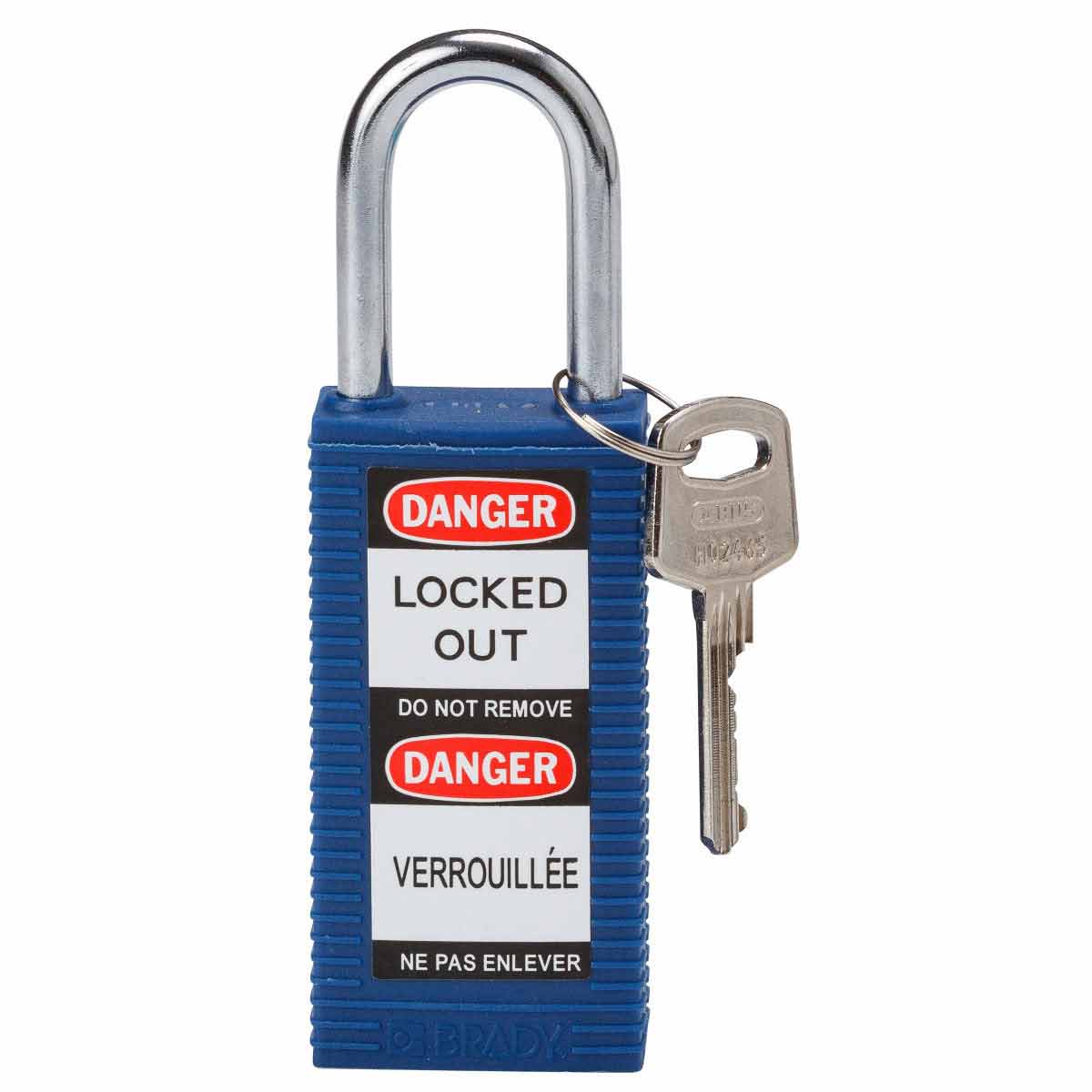 123406 Long Body Nylon Padlock 1.5" KD BU