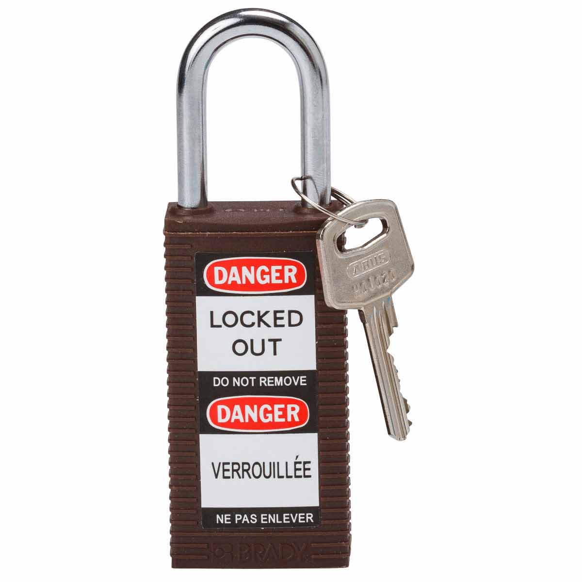 123411 Long Body Nylon Padlock 1.5" KD BN