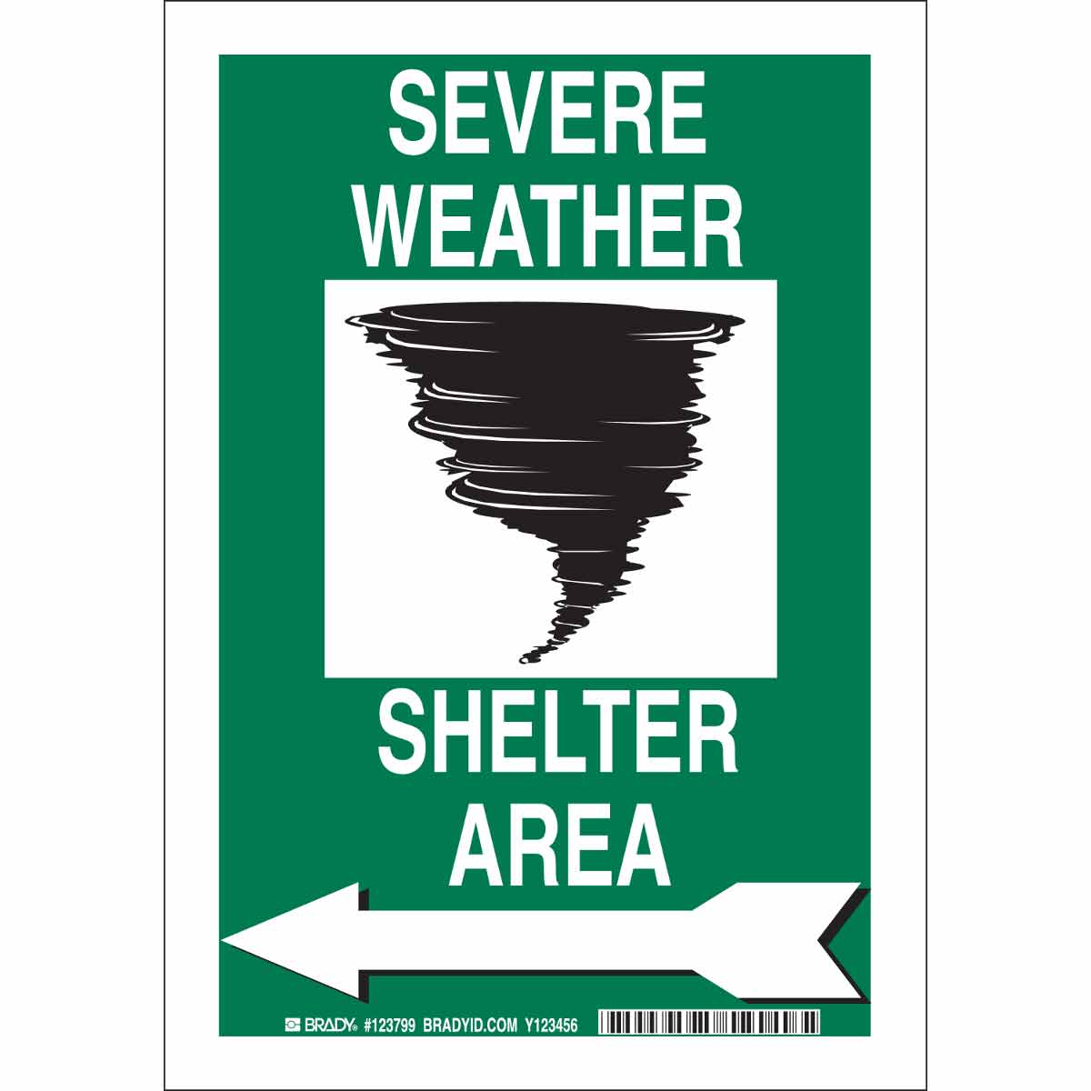 123801 B401 14X10 GRN/BLK/WHT SEVERE WEATHER