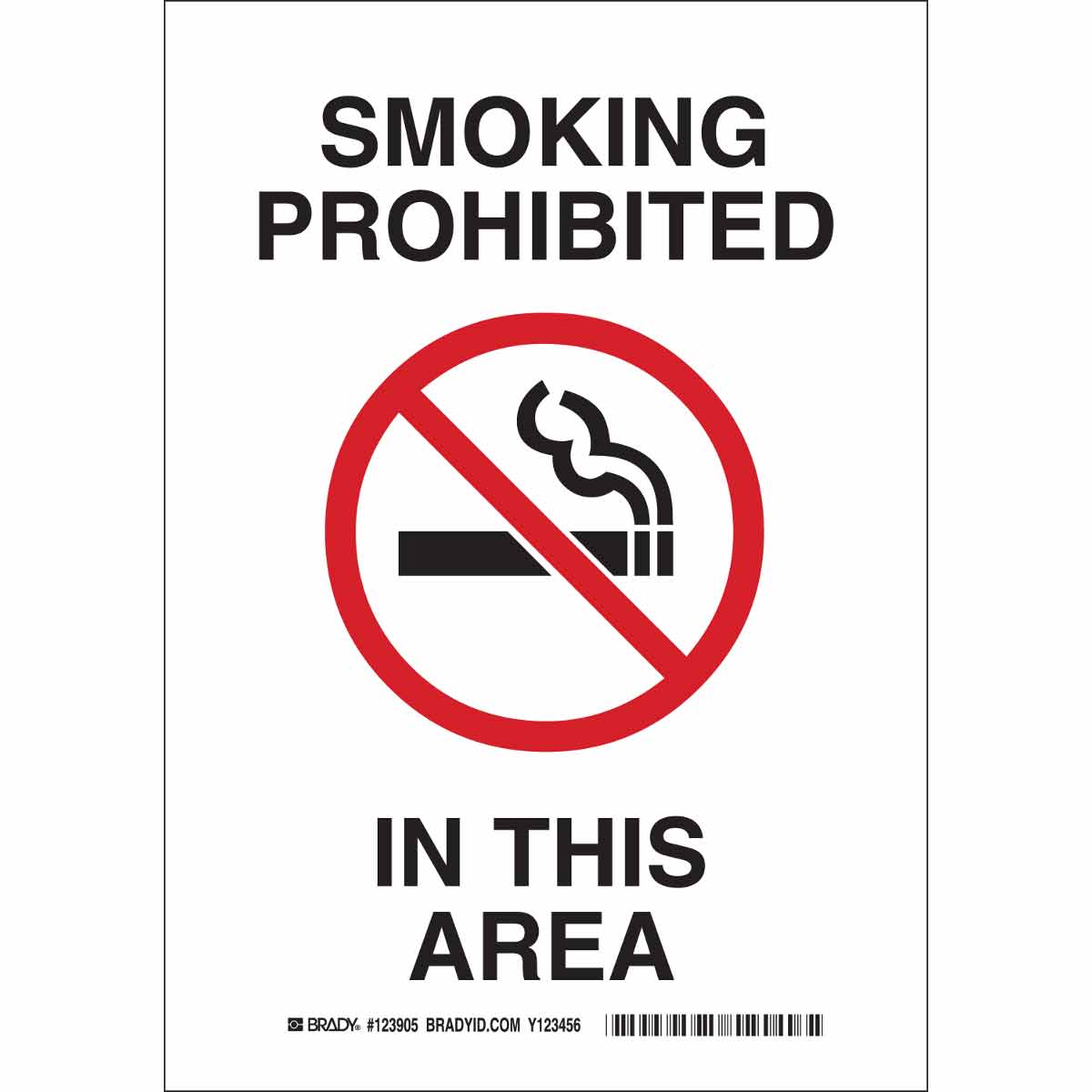 Package prohibited. Smoking is prohibited. Prohibited area. No smoking this area. No smoking.