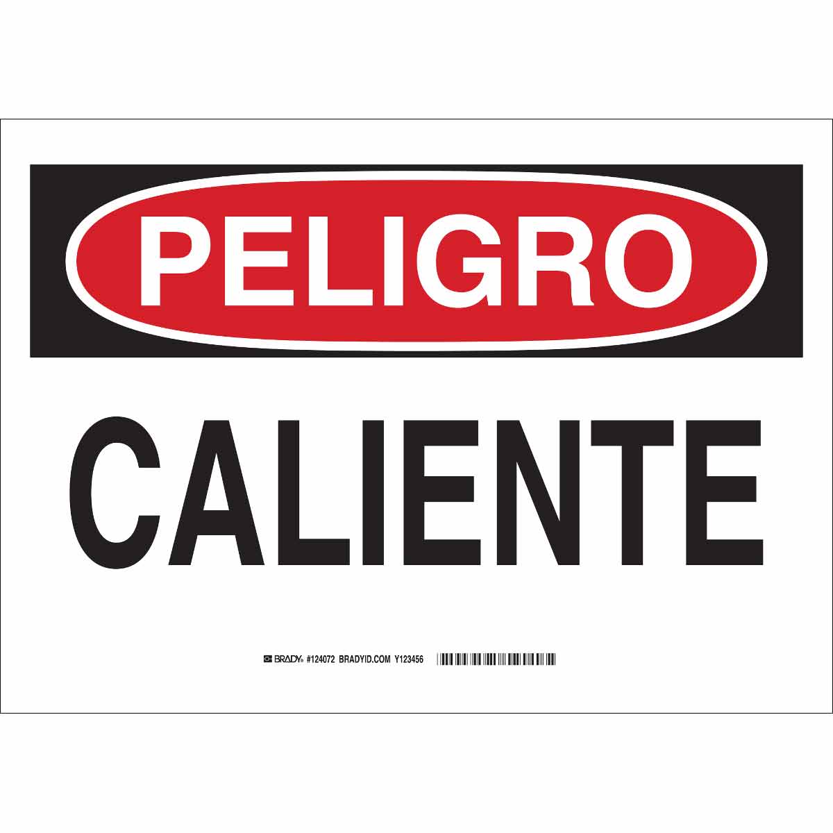 38403 B555 10X14 RED/BLK/WHT SPANISH