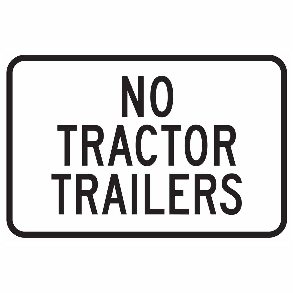 124409 B302 12X18 BLK/WHT NO TRACTOR TRAILERS
