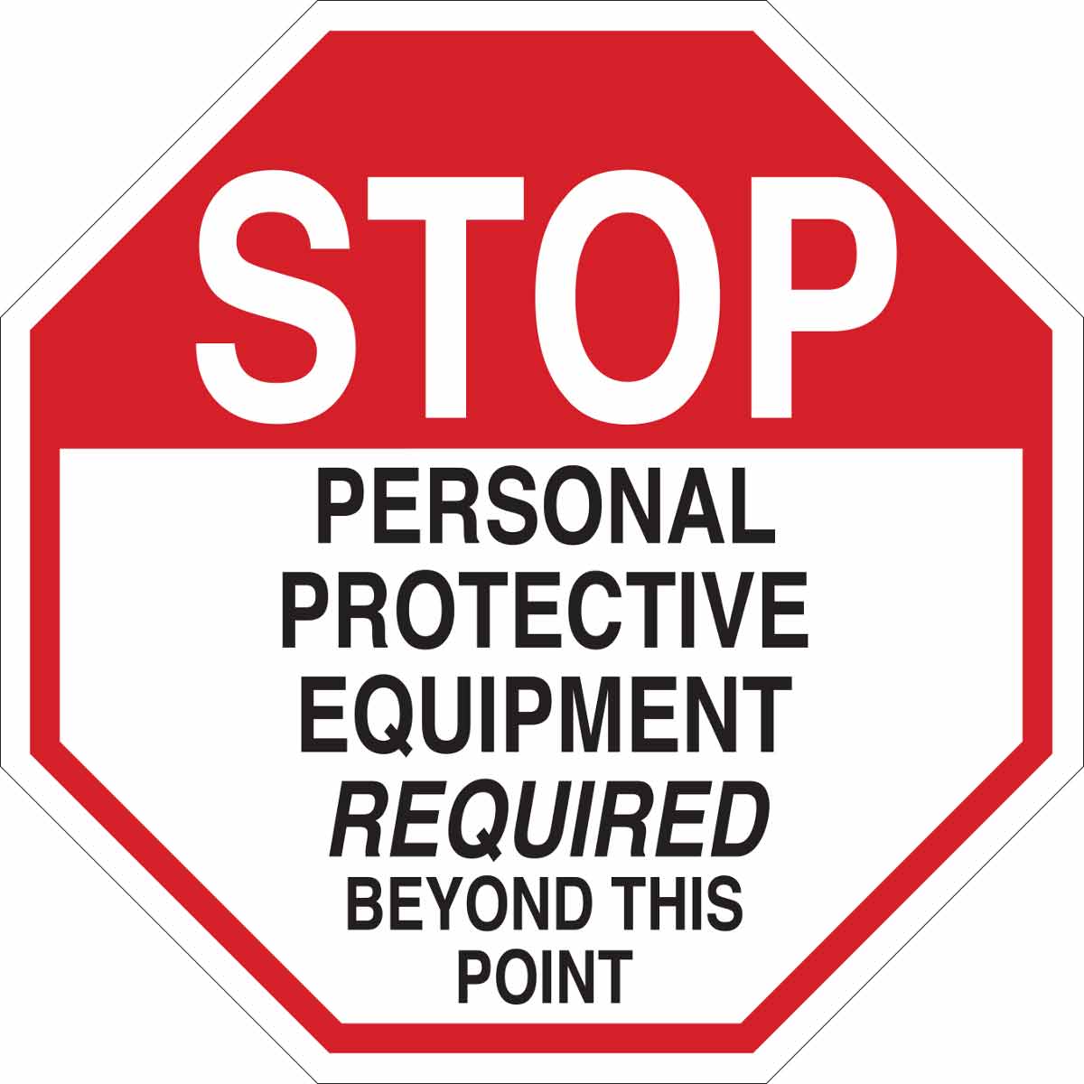 OSHA Sign - NOTICE Hard Hat Protection Required - PPE