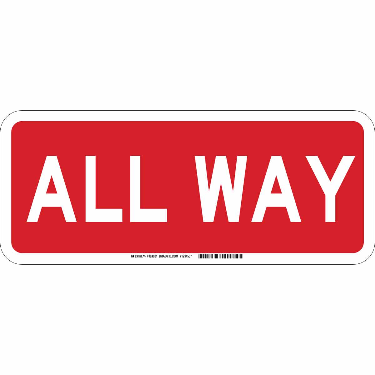 124621 B302 7X17 WHT/RED ALL WAY
