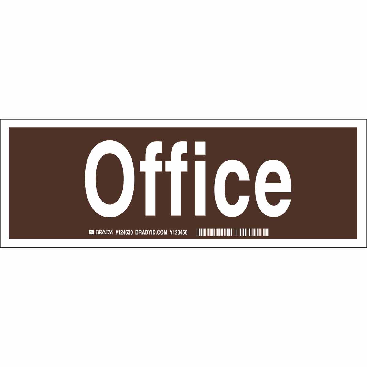 124629 B401 3.5X10 WHT/BRN OFFICE