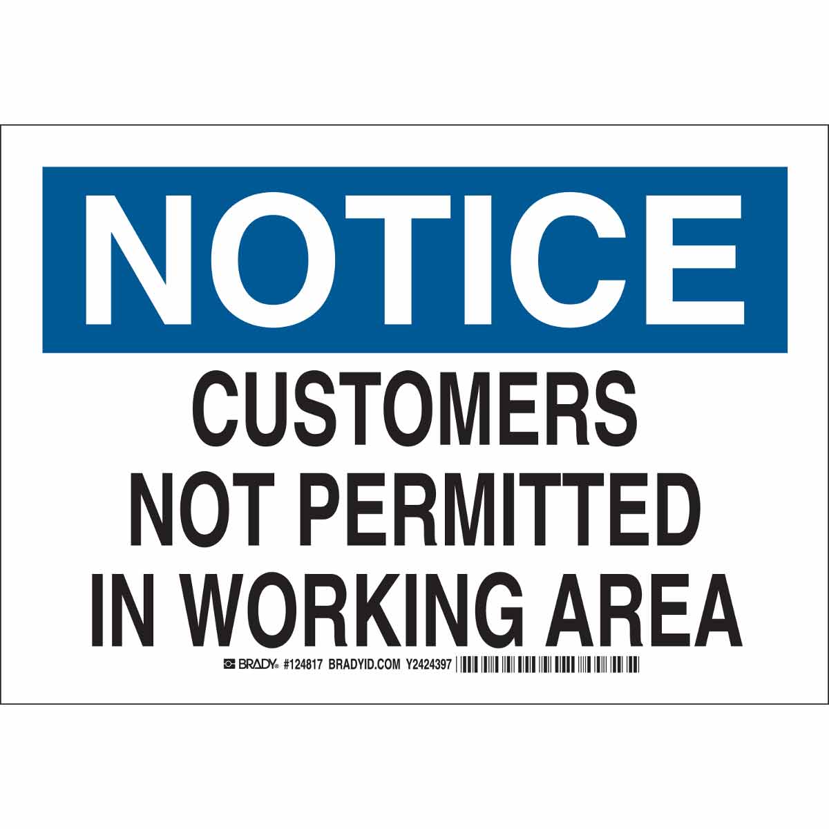 124820 B302 10X14 BLK/BLU/WHT NTC CUSTOMERS NOT