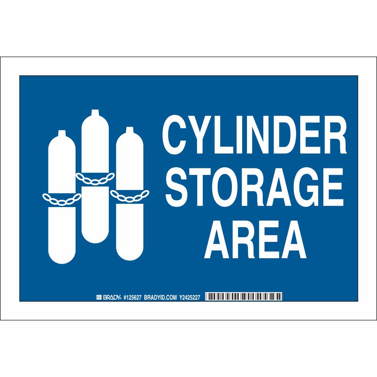 125630 B302 10X14 WHT/BLU CYLINDER STORAGE AREA