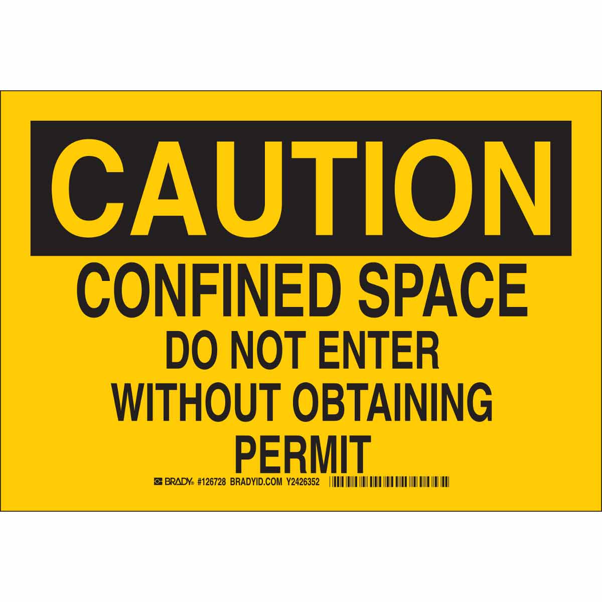 Permission required перевод. Confined Space. Brady Corporation.