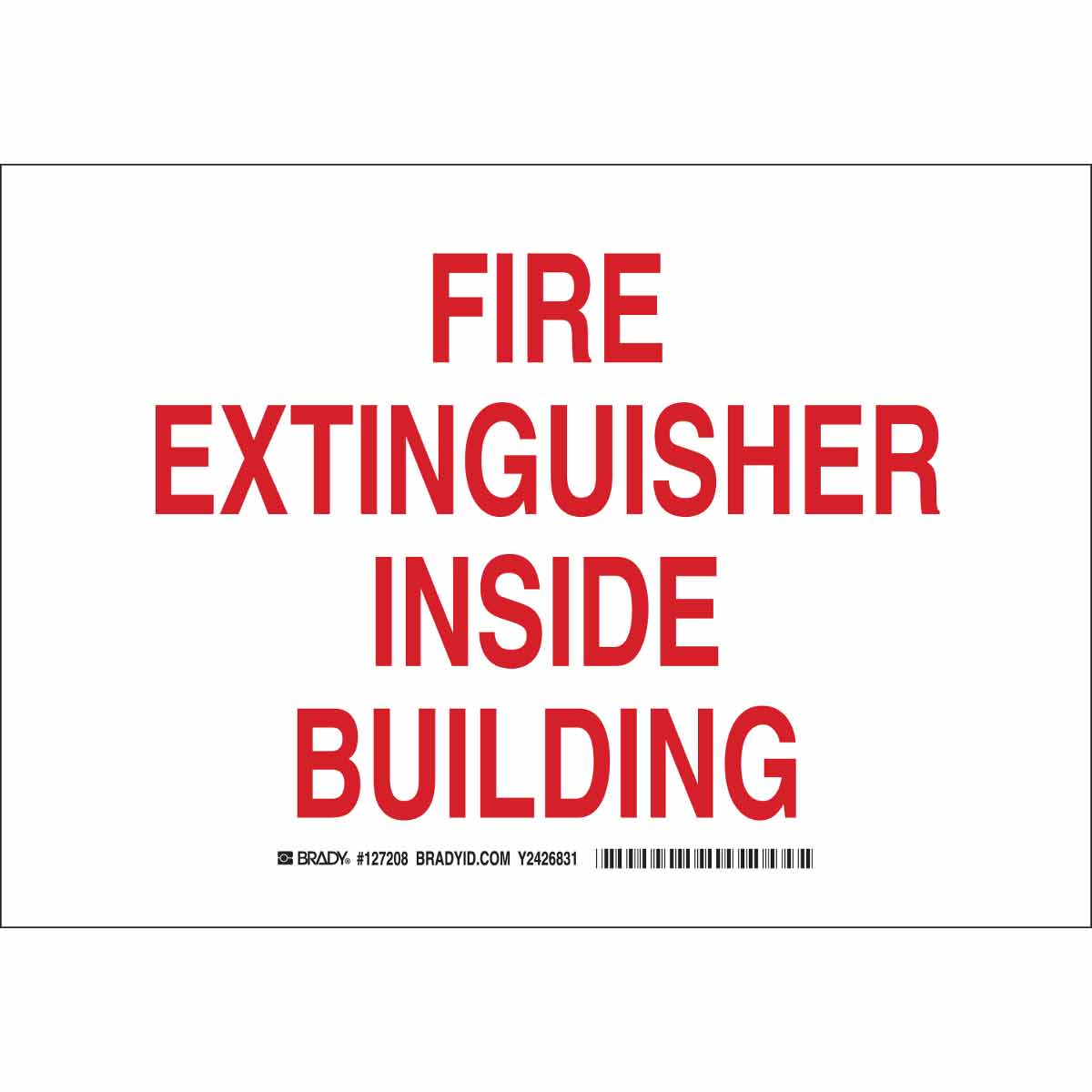 127209 B555 10X14 RED/WHT FIRE EXTINGUISHER