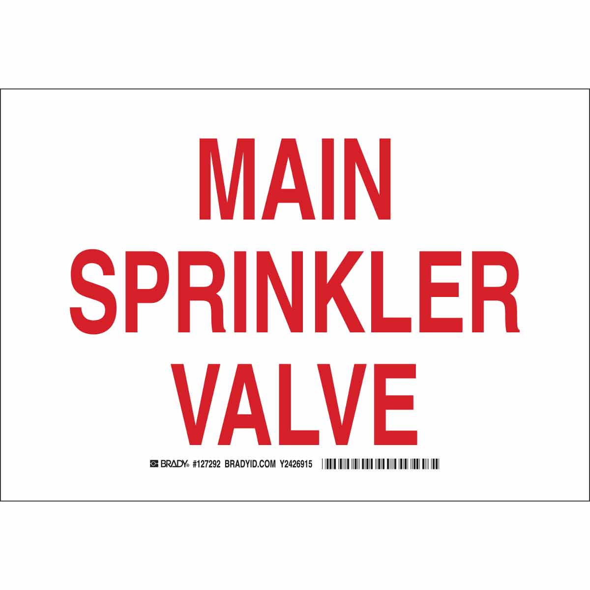 127293 B555 10X14 RED/WHT MAIN SPRINKLER VALVE