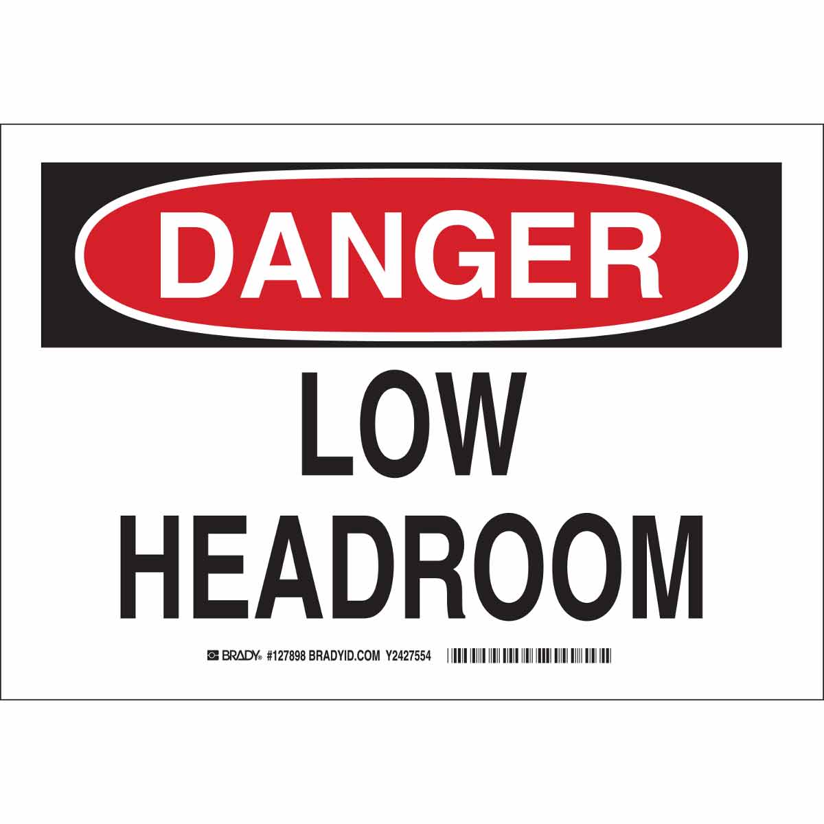 Height Headroom Danger Safety Size Options Caution Low Clearance Sign 