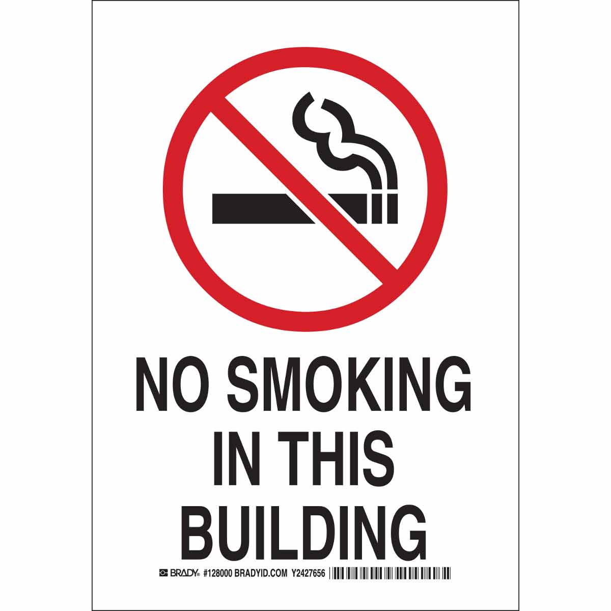 Brady Part: 127999 | No Smoking In This Building Sign | BradyID.com