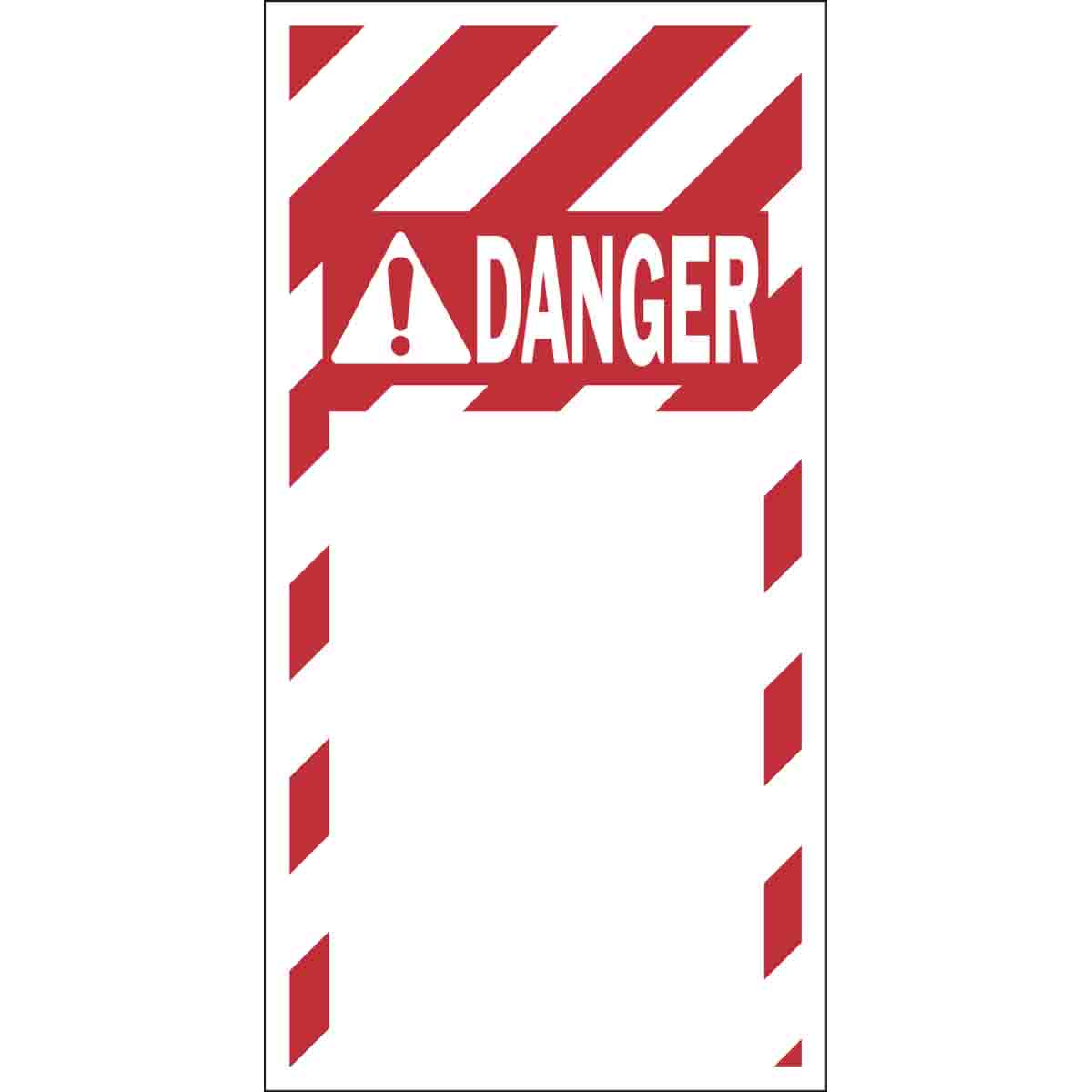 12885 DANGER Tag 5.5in H x 2.875in W 25/RL
