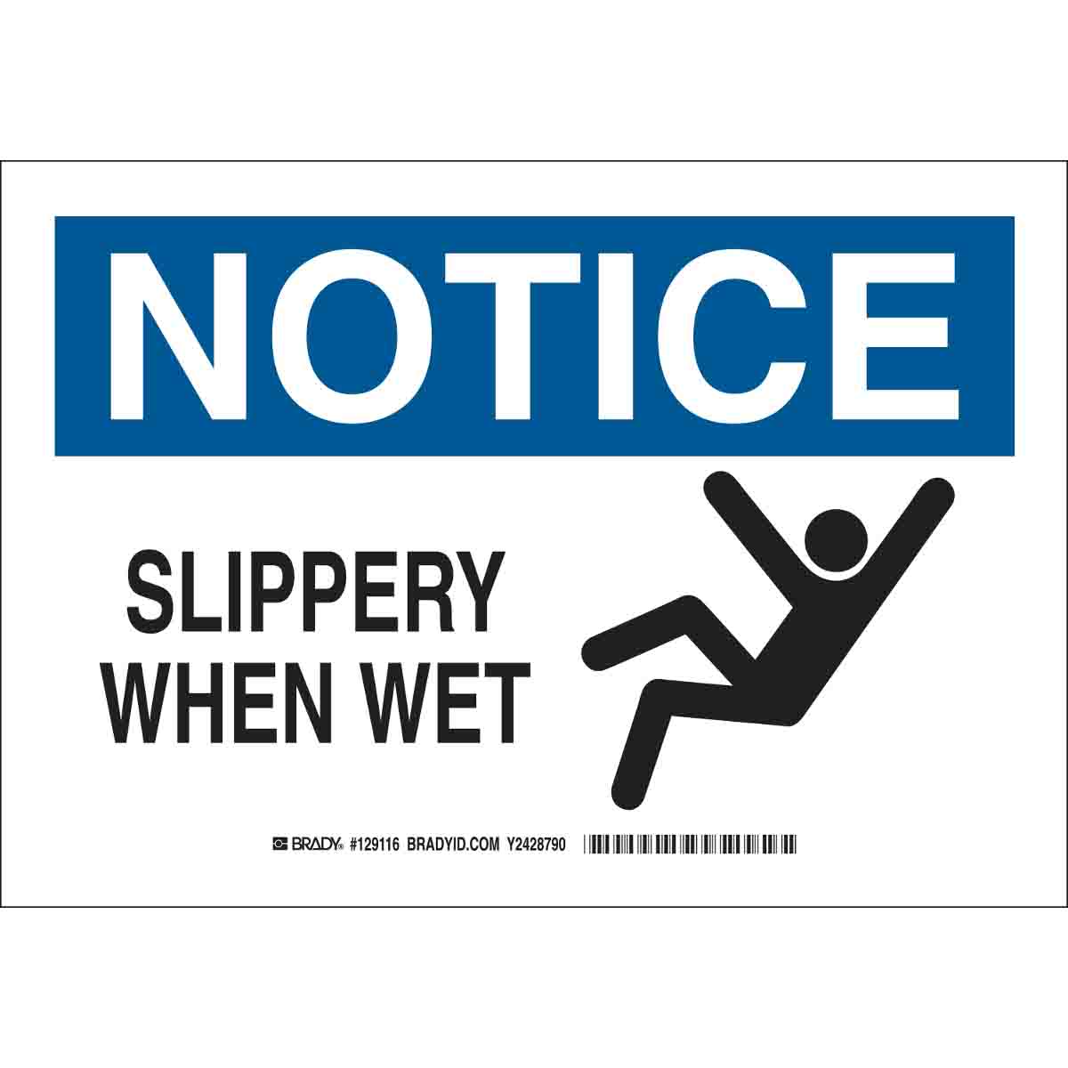 129119 B302 10X14 BLK/BLU/WHT NOTICE
