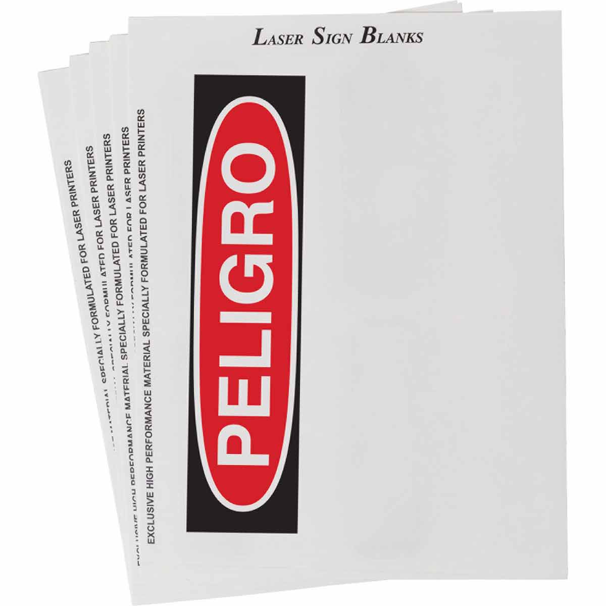 Laser Printable Polyester PELIGRO Signal and Label Blanks photograph regarding Printable Printers referred to as Laser Printable Polyester PELIGRO Indicator and Label Blanks
