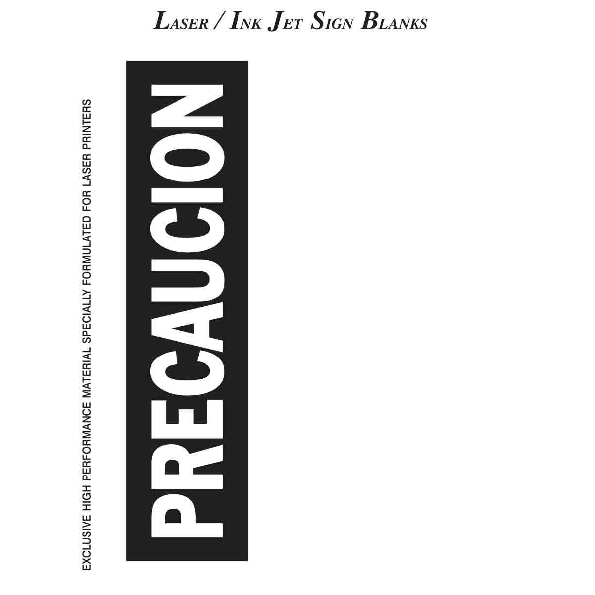 12931 Lbl Blanks 7x10 BK,YL/W 25/PK
