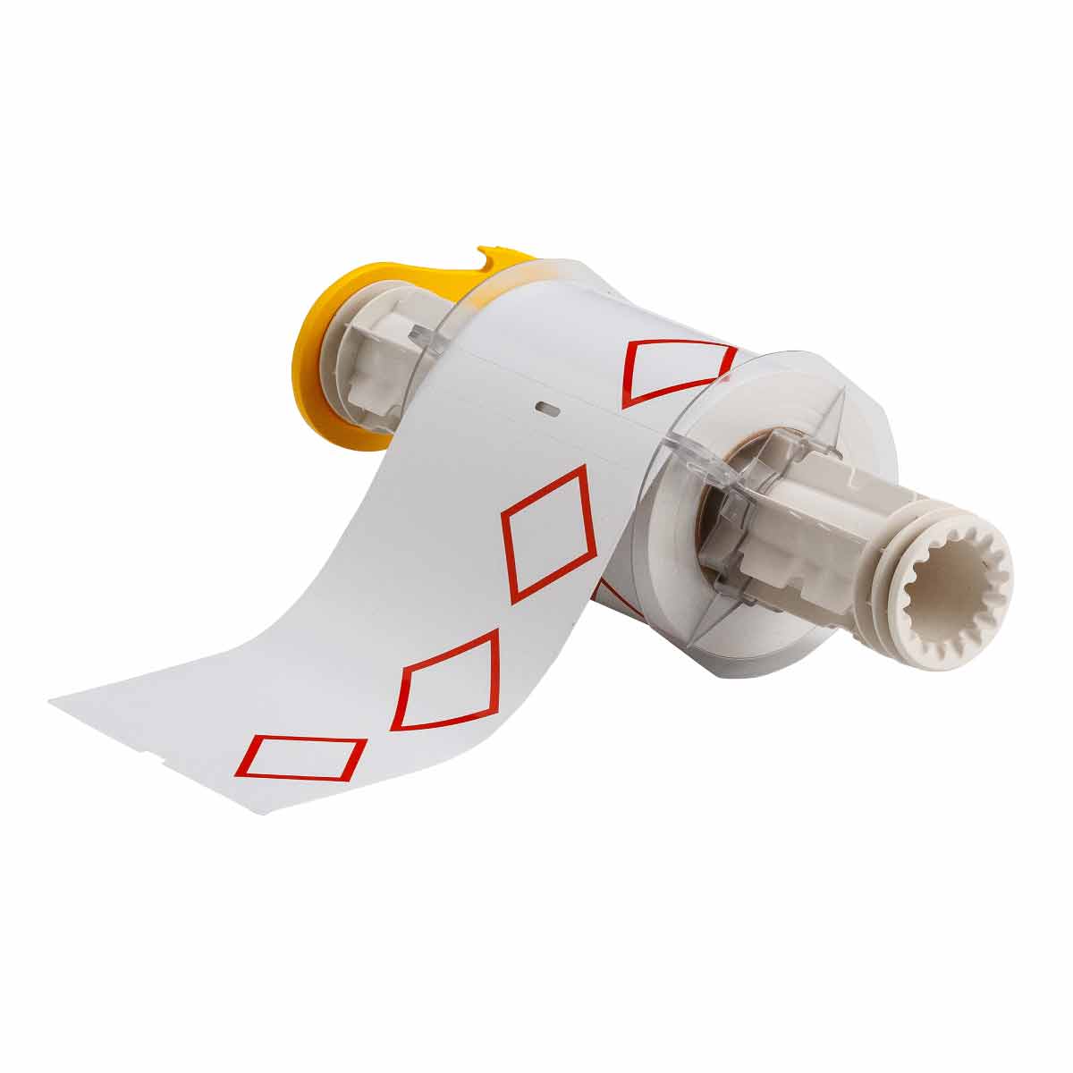 130769 Lbl Vinyl 4.134in x 6.102in RD/WT 90/RL