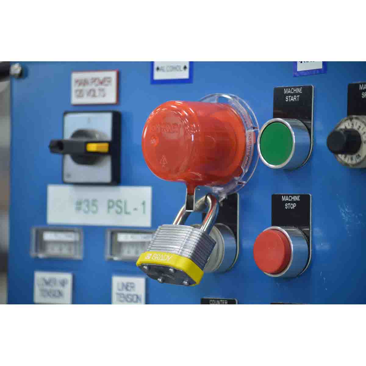 Brady Part 130820 Push Button Lockout with Standard Cover