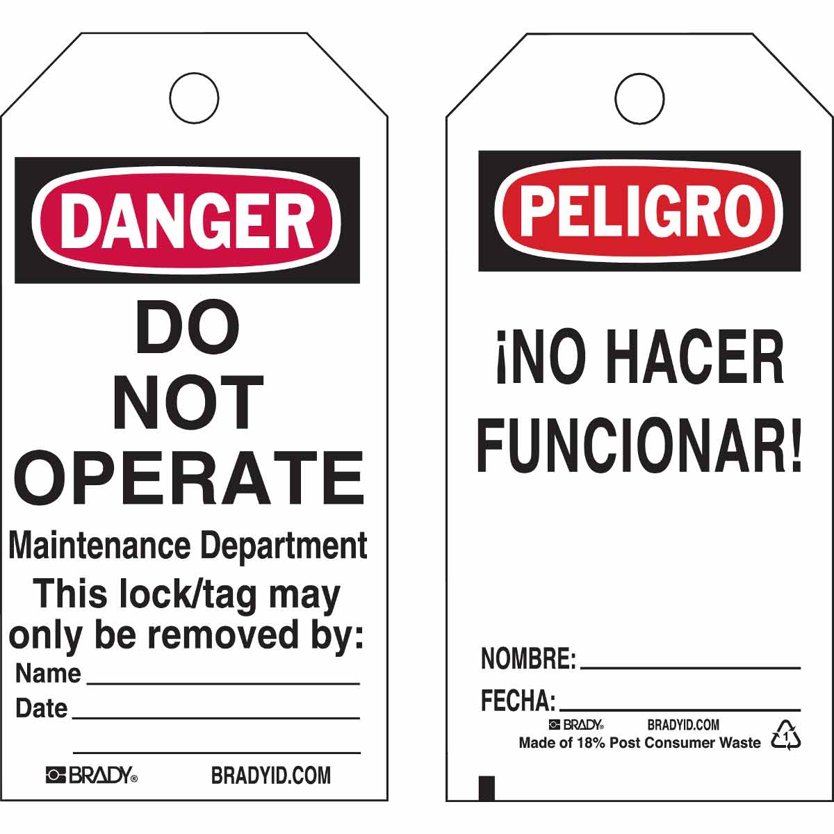 133545 TAG B837 5.75X3 BK/RD/WH L/O REVG,25/PK