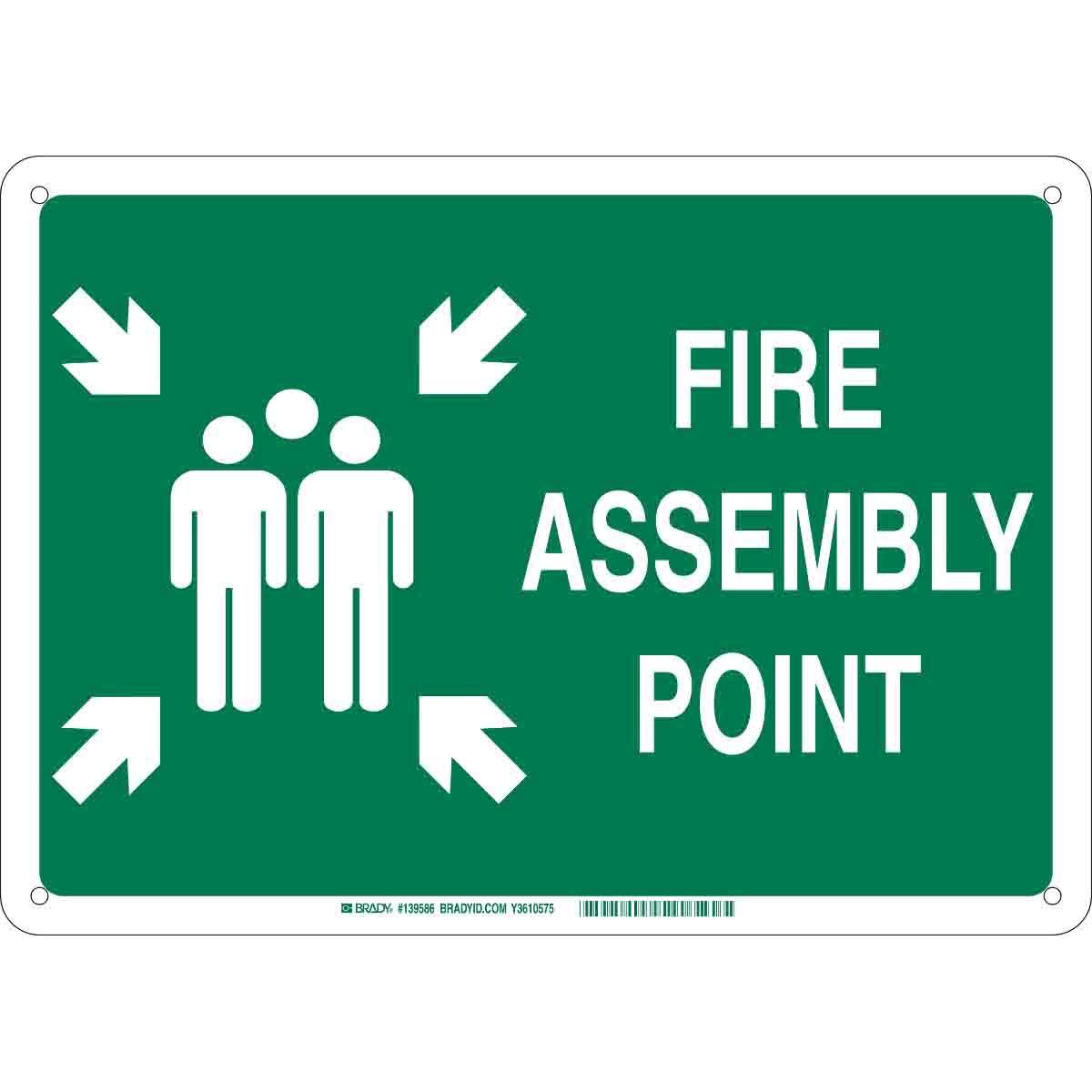 FIRE ASSEMBLY POINT SAFETY SIGN 