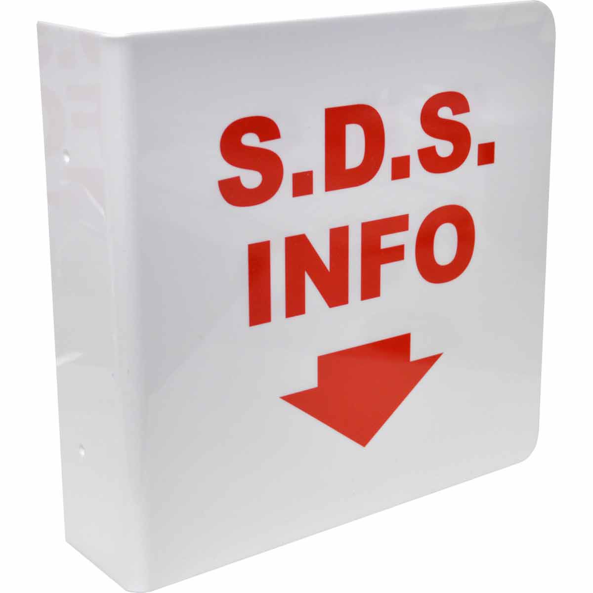 139787 8X8 L-SHAPED SDS SIGN PLASTIC