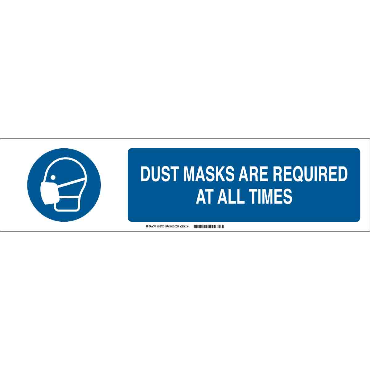 140777 B-401 6X23.875 BLU/WHT DUST MASKS