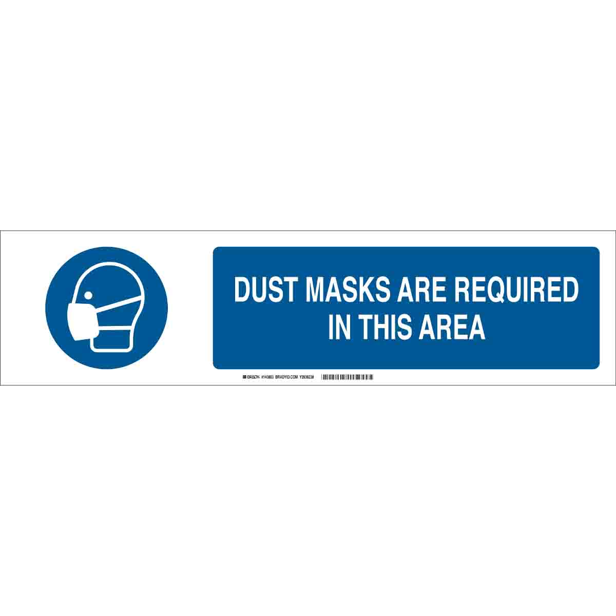 140823 B-555 6X23.875 BLU/WHT DUST MASKS
