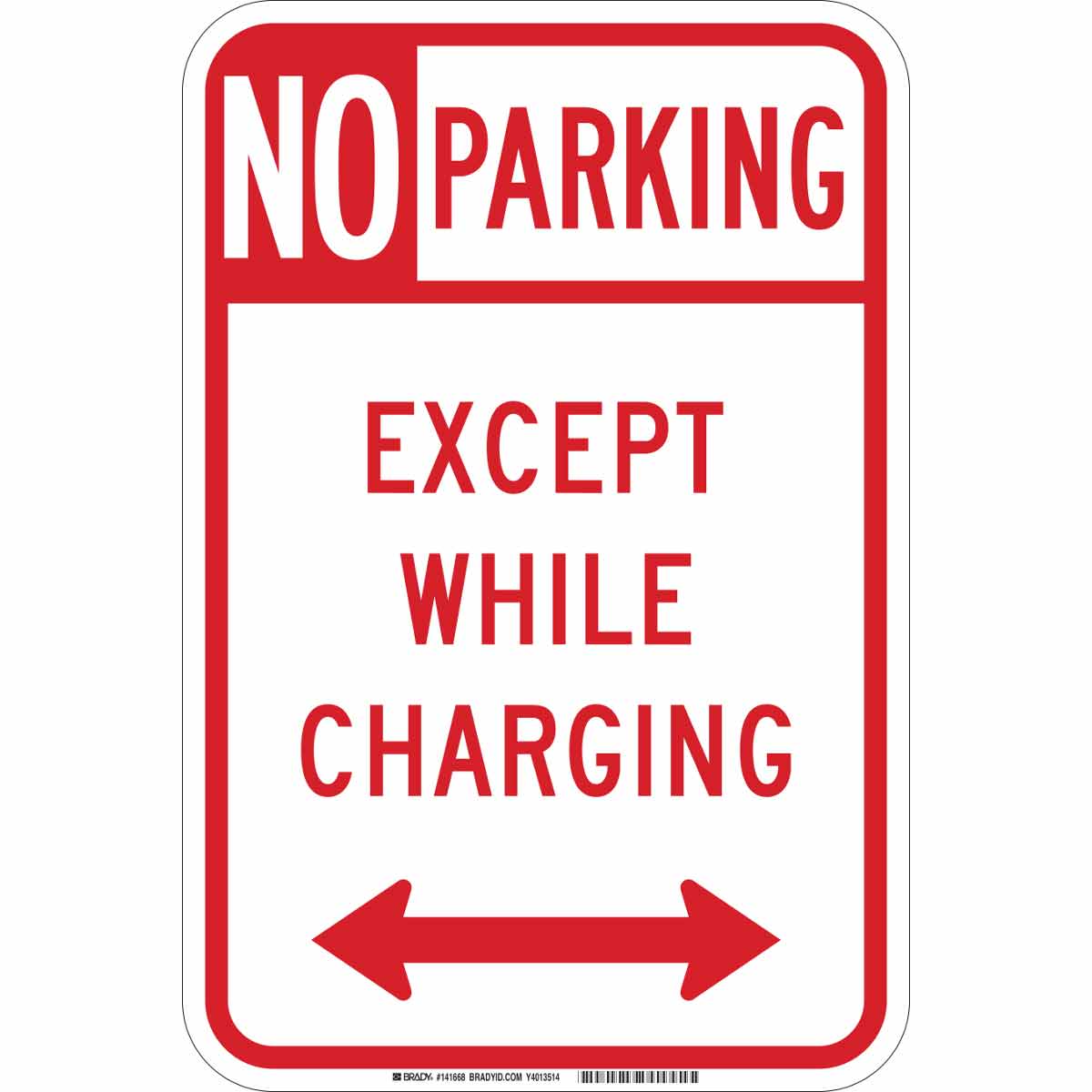 141668 B959 18X12 NO PRKNG EXCEPT CHARGING DUAL