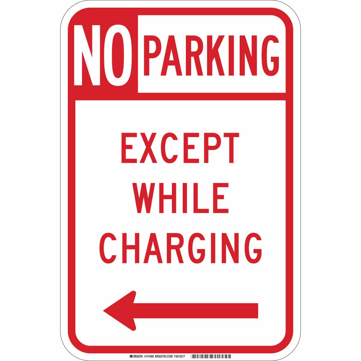 141669 2959 18X12 NO PRKNG EXCEPT CHARGING LEFT