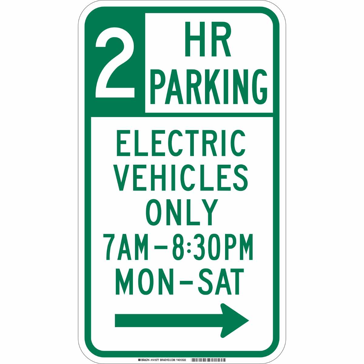 141677 B-959 18X12 2 HR PARKING EV MON-SAT RGHT