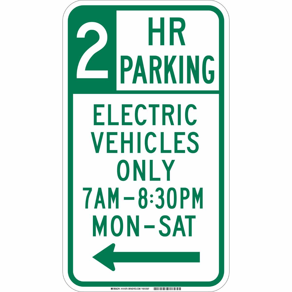 141679 B-959 18X12 2 HR PARKING EV MON-SAT LEFT