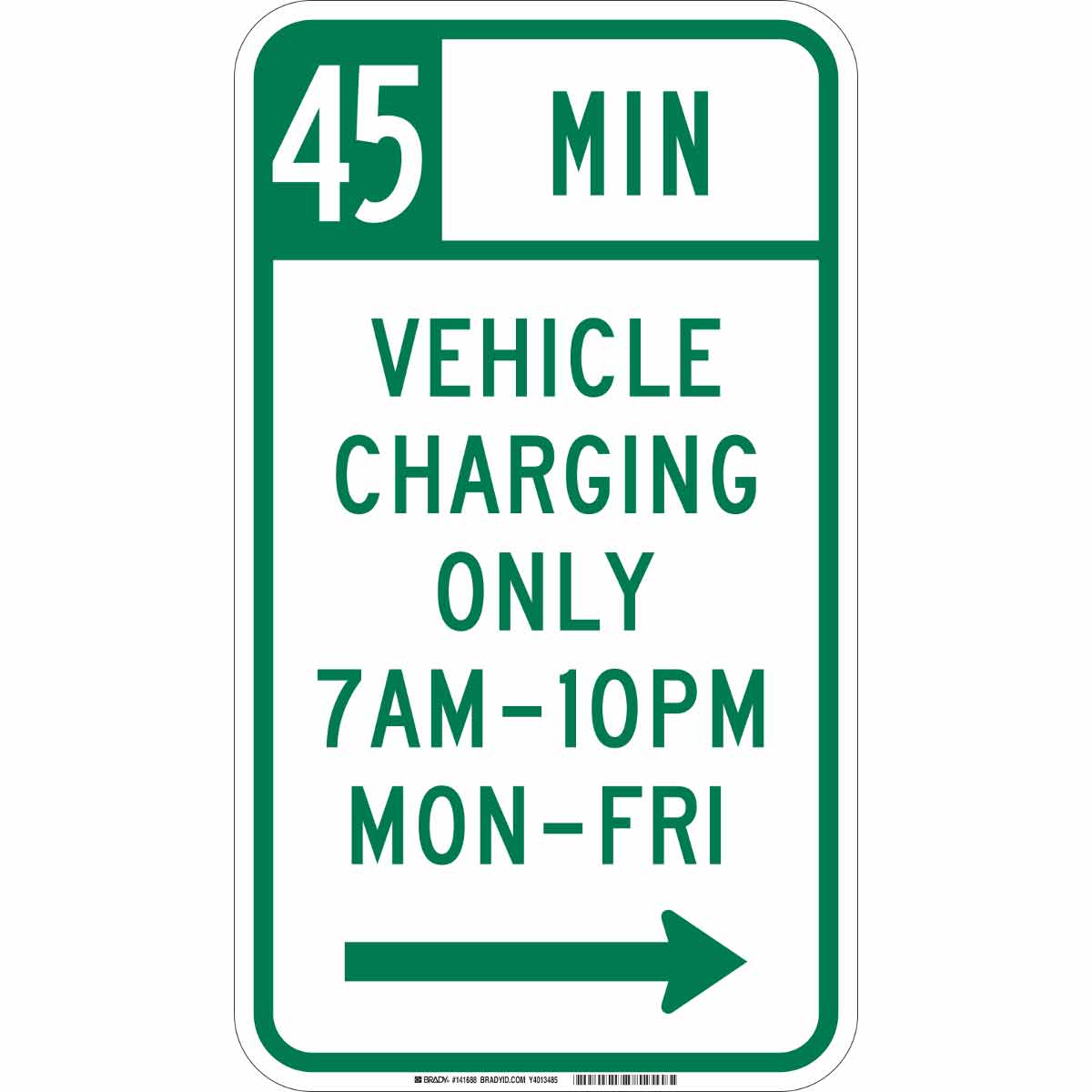 141688 B-959 18X12 45 MIN CHARGING MON-FR RIGHT