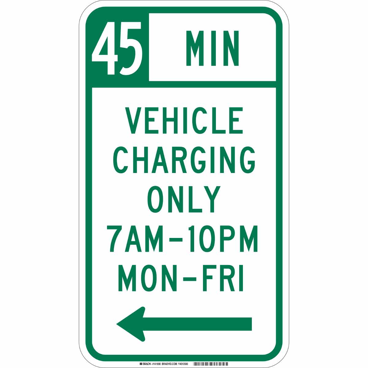 141690 B-959 18X12 45 MIN CHARGING MON-FR LEFT