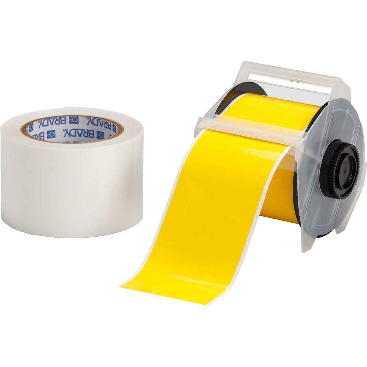 142163 Floor Lbl Polyester 3in x 100ft YL 2RL