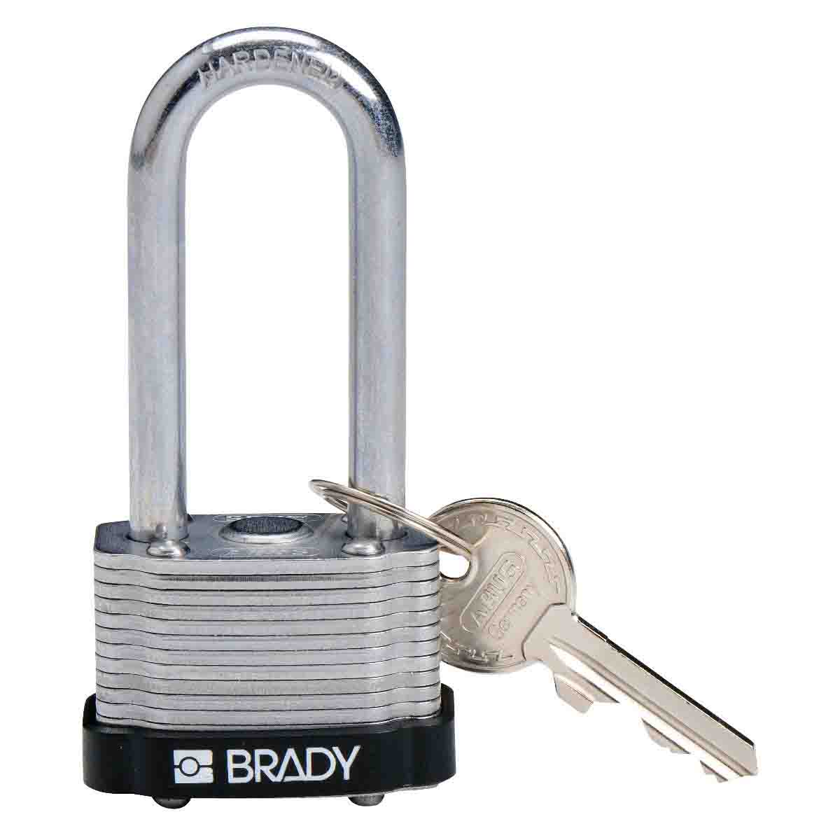 Brady 51284 Black 6 Locks Brady Steel PadLocks 